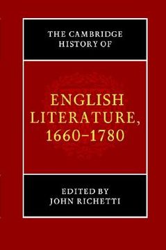 portada The Cambridge History of English Literature, 1660-1780 Hardback (The new Cambridge History of English Literature) 