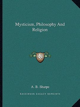 portada mysticism, philosophy and religion (en Inglés)