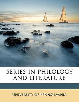 portada series in philology and literature volume 9 (en Inglés)