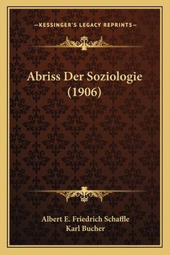 portada Abriss Der Soziologie (1906) (in German)