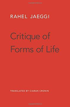 portada Critique of Forms of Life (en Inglés)