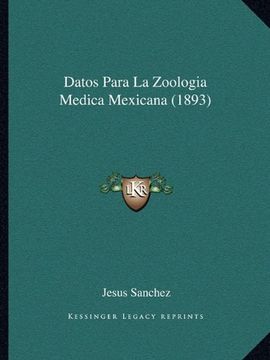 portada Datos Para la Zoologia Medica Mexicana (1893)