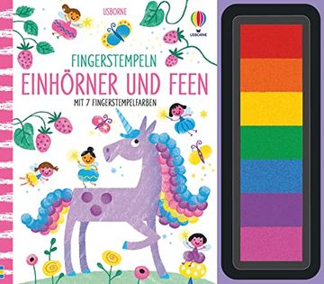 portada Fingerstempeln: Einhörner und Feen (en Alemán)