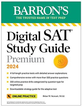 portada Digital sat Study Guide Premium, 2024: Practice Tests + Comprehensive Review + Online Practice (Barron's Test Prep) (in English)