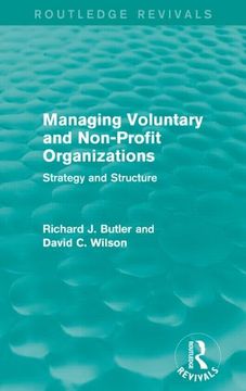 portada Managing Voluntary and Non-Profit Organizations: Strategy and Structure