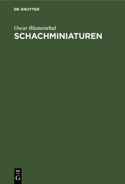 portada Schachminiaturen (en Alemán)