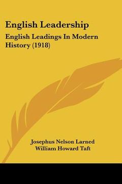 portada english leadership: english leadings in modern history (1918) (in English)