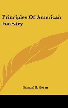 portada principles of american forestry (en Inglés)
