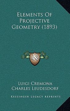 portada elements of projective geometry (1893) (in English)