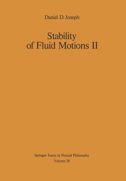 portada stability of fluid motions ii (en Inglés)