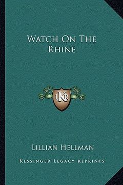 portada watch on the rhine (en Inglés)