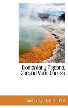 portada elementary algebra: second year course
