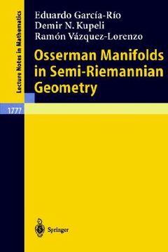 portada osserman manifolds in semi-riemannian geometry (en Inglés)