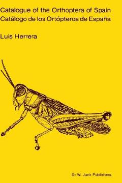 portada Catalogue of Orthoptera of Spain / Catalogo de los Ortopteros de Espa a 