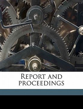 portada report and proceeding, volume 1 (in English)