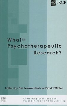 portada what is psychotherapeutic research? (en Inglés)