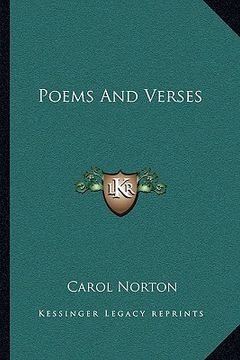 portada poems and verses (in English)