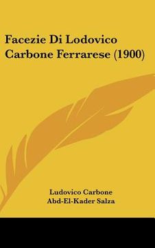 portada facezie di lodovico carbone ferrarese (1900) (en Inglés)