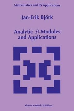 portada analytic d-modules and applications (in English)