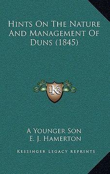 portada hints on the nature and management of duns (1845)