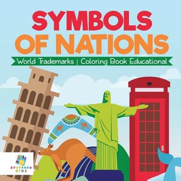 portada Symbols of Nations World Trademarks Coloring Book Educational (en Inglés)