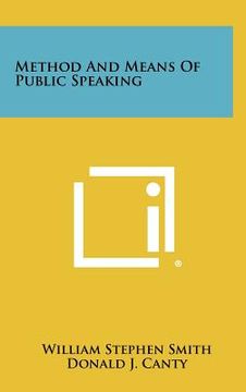 portada method and means of public speaking (en Inglés)