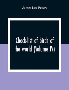 portada Check-List Of Birds Of The World (Volume IV) (en Inglés)