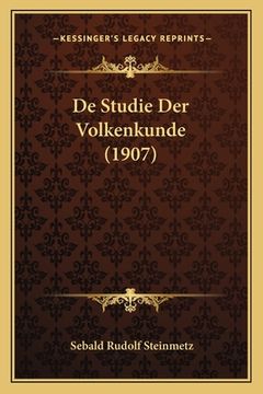 portada De Studie Der Volkenkunde (1907)