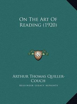 portada on the art of reading (1920) on the art of reading (1920)