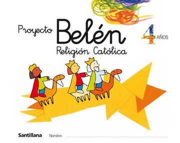 portada Proyecto Belén, Religión Católica, Educación Infantil, 4 Años