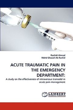portada acute traumatic pain in the emergency department (en Inglés)