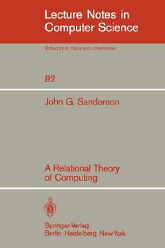 portada a relational theory of computing (en Inglés)