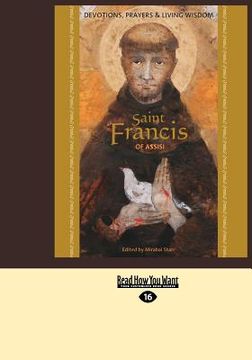 portada saint francis of assisi: devotions, prayers & living wisdom (large print 16pt) (en Inglés)