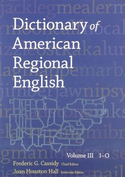 portada Dictionary of American Regional English, Volume Iii: I-o (en Inglés)