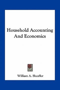 portada household accounting and economics (en Inglés)