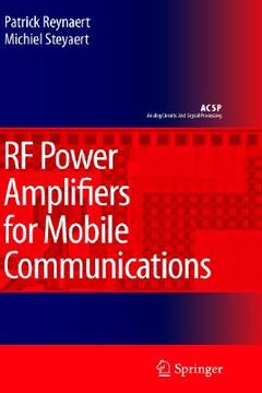 portada rf power amplifiers for mobile communications (en Inglés)