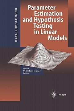 portada parameter estimation and hypothesis testing in linear models (en Inglés)