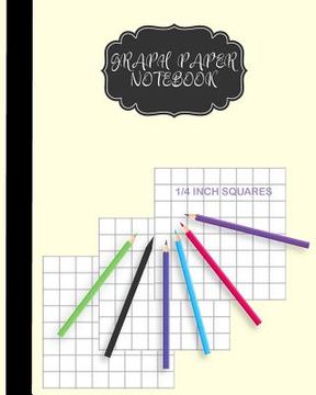 portada Graph Paper Notebook 1/4 inch squares: Graph Paper Composition Book For Children and Women 8 x 10 inch, 122 Pages