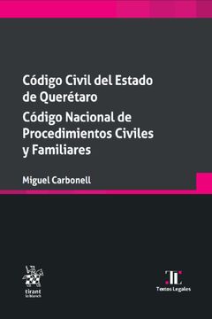 portada Código Civil del Estado de Querétaro. Código Nacional de Procedimientos Civiles y Familiares