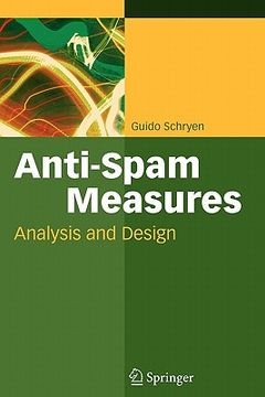 portada anti-spam measures: analysis and design (en Inglés)