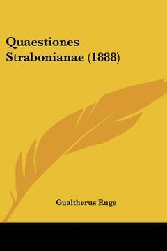 portada quaestiones strabonianae (1888) (in English)
