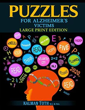 portada Puzzles for Alzheimer's Victims: Large Print Edition 
