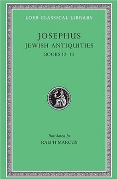 portada Josephus: Jewish Antiquities: Books 12-13 (Loeb Classical Library no. 365) (en Inglés)