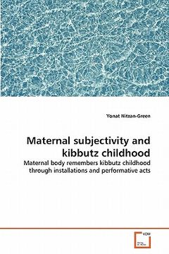 portada maternal subjectivity and kibbutz childhood (en Inglés)