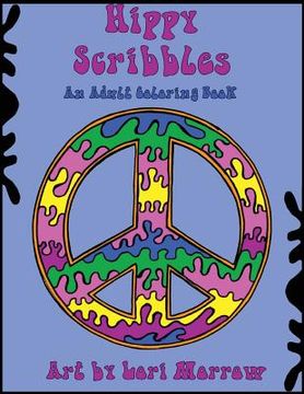 portada Hippy Scribbles: An Adult Coloring Book (en Inglés)