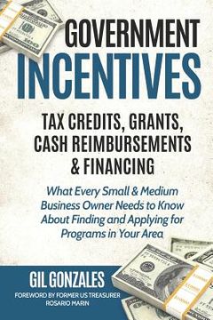 portada Government Incentives- Tax Credits, Grants, Cash Reimbursements & Financing What Every Small & Medium Sized Business Owner Needs to Know about Finding (en Inglés)