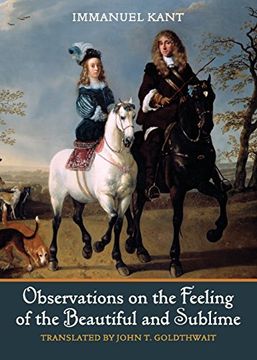 portada Observations on the Feeling of the Beautiful and Sublime (en Inglés)