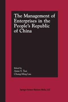 portada The Management of Enterprises in the People's Republic of China (en Inglés)