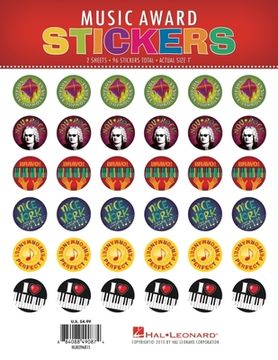 portada Music Award Stickers: Pack of 96 Stickers (en Inglés)