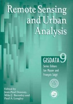 portada remote sensing and urban analysis: gisdata 9 (en Inglés)